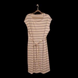 SHEIN Curve Striped Dress with Tie - Size 3XL